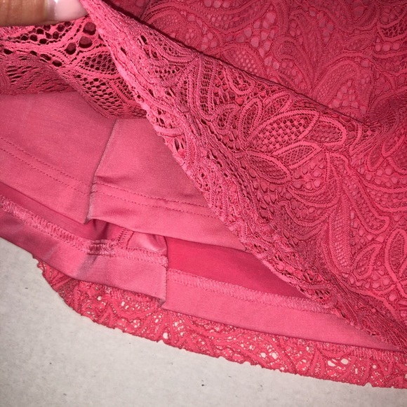 For Love and Lemons Pink Lace Mini Dress XS - Picture 6 of 8